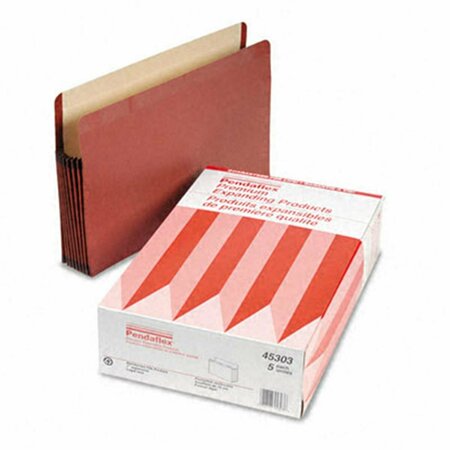 ESSELTE PENDAFLEX Watershed 7 Expansion File Pocket Straight Cut Legal Red, 5PK 45303